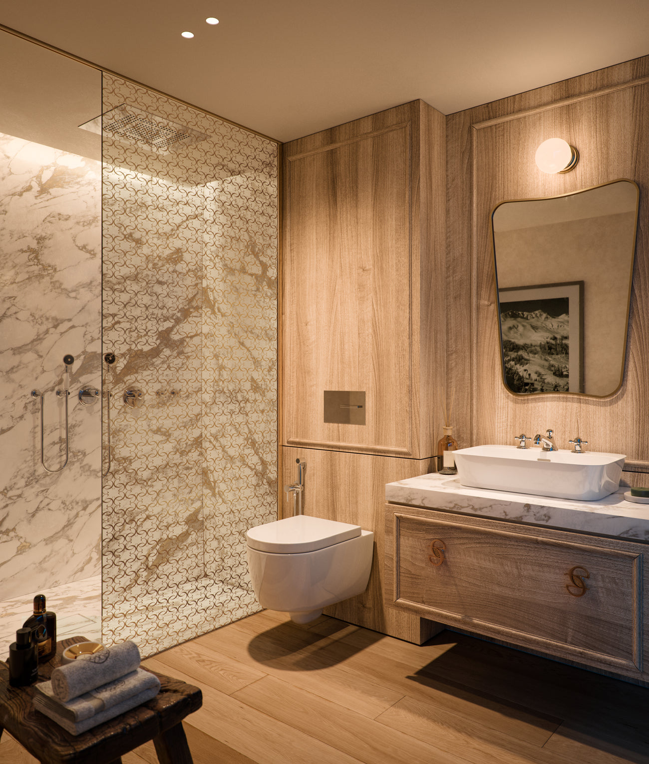 5.5 Room Penthouse interior at Post Hotel Elie Saab Andermatt